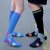 Black Rubber Sole Non-Slip Outdoor Sports Thigh High Socks Unisex Winter Riding Compression Marathon Socks Long Football Socks