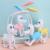 Cartoon Pony Double Tube Table Lamp USB Charging Portable Creative Children Student Desktop Eye Protection Led Learning Lamp