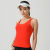 Fixed Cup Vest Bra One-Piece Cup Breathable Cool Quick-Drying Underwear Fitness Running Seamless Breasted Shockproof Beauty Back