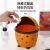 INS Style Household Desk Trash Can with Lid Cute Push-Type Student Dormitory Peel Storage Bucket Good-looking Female