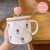 Ceramic Cup Good-looking Tulip Ins Cute Couple Water Cup with Cover Spoon Mug Gift Cup Wholesale