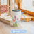 Tulip Large Capacity Mug with Cover Spoon Ceramic Cup Girl Summer Household Drinking Cup Couple Coffee Mug