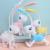 Cartoon Pony Double Tube Table Lamp USB Charging Portable Creative Children Student Desktop Eye Protection Led Learning Lamp