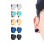 Korean Style Non-Piercing Earrings Earrings Magnet Magnet Men's Ear Clip Factory Direct Sales Single Simple round