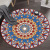 Spot New 3D Printing Ethnic Style Carpet Living Room Coffee Table round Blanket Bedroom Bedside Blanket Computer Chair Cushion Wholesale