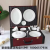 Bone china tableware ceramic plate rice bowl soup bowl handle plate soup spoon dish double handle disk ceramic parts 