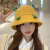 Autumn and Winter New Cute Bear Mask Hat Scarf One-Piece Set Girls Warm Lamb Plush Bonnet Soft and Comfortable