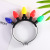 Stall Supply Cross-Border Christmas Headband Party Headdress Led Colored Bulb Luminous Headband American Carnival