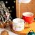 Creative Colored Lights Gilding Christmas Tree Shape Ceramic Cup with Lid Gold Painting Christmas Wind Chimes Handle Mug Drinking Cup