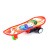 Children's Pull Back Car Cartoon Scooter Plastic Small Toy Kindergarten Toy Prize Skateboard Model Wholesale
