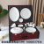 Bone china tableware ceramic plate rice bowl soup bowl handle plate soup spoon dish double handle disk ceram