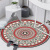 Spot New 3D Printing Ethnic Style Carpet Living Room Coffee Table round Blanket Bedroom Bedside Blanket Computer Chair Cushion Wholesale