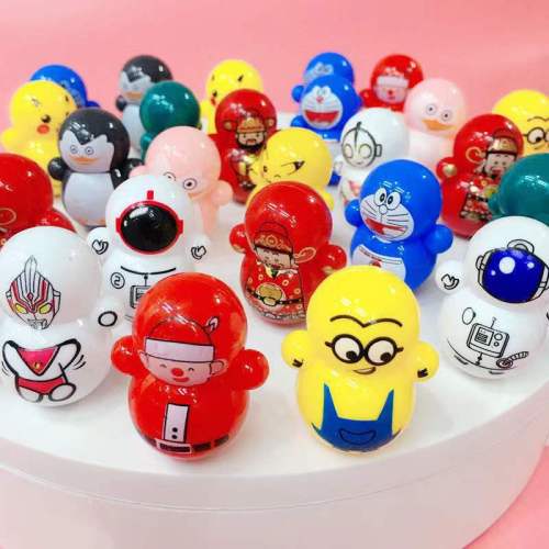 children‘s little creative gifts internet celebrity pokonyan snowman tumbler cartoon mini desktop educational toys wholesale
