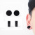 Korean Style Non-Piercing Earrings Earrings Magnet Magnet Men's Ear Clip Factory Direct Sales Single Simple round