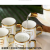 Jingdezhen Ceramic Tea Set Coffee Set Set Colorful Golden Edge Pot Cup and Tray