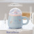 Cute Girl Cartoon Rabbit Ceramic Cup with Lid Couple Household Drinking Water Scented Tea Cup Office Coffee Mug