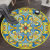 Spot New 3D Printing Ethnic Style Carpet Living Room Coffee Table round Blanket Bedroom Bedside Blanket Computer Chair Cushion Wholesale