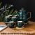 Jingdezhen Ceramic Tea Set Coffee Set Set Colorful Golden Edge Pot Cup and Tray