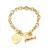 Love Stainless Steel Jewelry Personality All-Match Jewelry OT Buckle Popular Titanium Steel Brace Lace Bracelet Female