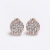 Partysu Design Diamond-Embedded round Ear Clip Female Temperament Elegant Ear Studs Cold Style Non-Piercing Ear Clip