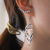 Arrival Earrings Ins Style Rhinestone Earrings Frosty Style Stud Earrings Ear Ring Tassel Wave Earrings Eardrop Jewelry