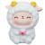 Girl Heart Lamb Car Car Interior Decoration Baking Cake Decorations Cute Girl Office Book Desktop Small Decorations