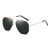 New Fashion Men's Polarized Sunglasses Driving Fishing Metal Sunglasses Trendy Classic Double Beam Aviator Sunglasses