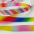 In Stock Wholesale Rainbow Gradient Ribbon Children's Hair Accessories Ribbons Bow Clothing Accessories Ribbon