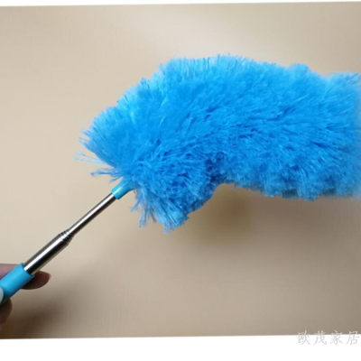 New Telescopic Deduster Flexible Small Size Fiber Dust Brush Duster 80cm Dust Broom Simulation Feather Duster