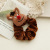 Christmas Cartoon Head Plush Large Intestine Velvet Circle Spot European and American Santa Claus Elk Plush Hair Ring Hair Accessories