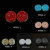 2022 Popular Strong Magnet Starry Sky Magnetic Snap Brooch Muslim Women's Magnet Scarf Buckle Fashion Brooch Wholesale