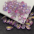 Glass Bead 8 * 14mm Water Drop Pendant Flat Water Drop DIY Ornament Accessory Pendant Hole Antique Material Scattered Beads