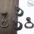Vintage Wardrobe Pendant Handle European Style Furniture round Pull Ring Chinese Bronze Single Hole Drawer Hanging Ring Handle Antique