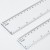 Plastic Ruler Office Drawing Tool 15/20/30cm Transparent Scale Ruler Primary School Student Bilateral Inch Hard Ruler