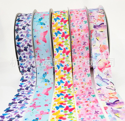 High Quality Special Card Butterfly Thread Belt Thermal Transfer Ribbon Children Hair Ornaments Accessories Japanese Style Handmade Ribbon DIY