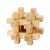 Wooden Burr Puzzle Burr Puzzle High Difficulty Pressure Relief Intellectual Looping-off Set Primary School Children's Educational Toys