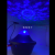 Fantasy Bluetooth Music Starry Sky Projection Lamp Colorful Romantic Water Ripple Starry Sky Ambience Light Girls' Gifts