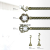 Curtain Rod Window Pole with Crystal Diamond Finial Curtain Rod Set Curtain Drapery Rod Wholesale