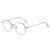 New Korean Style Polygon Metal Plain Glasses Women's Retro Net Red Big Face Slimming Frame Glasses with Myopic Glasses Option