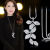 Simple New Elegant Crystal Pendant Korean Style Long Sweater Chain Necklace Women's Autumn and Winter Wild Tassle Fashion Accessories