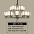 New Chinese Style Ceiling Lamp Zen Light Luxury New Lamp in the Living Room Simple Chinese Style Dining Room Bedroom Square Lamp Decoration