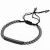 Black Matte Wear Copper Inlaid Zirconium Rhinestone Ball Flying Saucer Strip Wristband Bracelet Set Wholesale Men