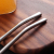 304 stainless steel straw spoon double-use coffee spoon recycling straw non-disposable spoon for stirring