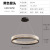 Internet Celebrity Round Nordic Entry Lux Style Generous And Personalized Creative Customer Bedroom Dining Room Bar Counter Aluminum Simple Chandelier