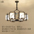 New Chinese Style Engineering Chandelier Creative Personality Retro Led Guest Restaurant Hotel LED Chandelier Simple Lamp Chinese Style