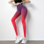 INS New Gradient Color Peach Fitness Pants for Women High Waist Hip Lift Skinny Running Speed Dry Clothes Yoga Pants