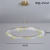 Nordic Restaurant Chandelier Modern Minimalist Creative Personality Affordable Luxury Led Brushed Ring Chandelier 2021new Lamps