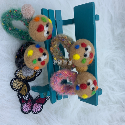Sweetheart Cookies ~ Cute Ins Style Hair Band Hair Rope 2022 New High Elastic Thick Towel Ring Rubber Band Female Hair-Binding