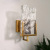 Modern Minimalist Living Room Light Luxury Wall Lamp Villa Nordic Bed Head Bedroom Ice Cube Crystal Designer Staircase Wall Lamp
