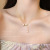 Tulip Tassel Pendant Pearl Necklace Female Mori Style Temperamental Fairy Clavicle Chain Fashion Personality All-Match Accessories Fashion
